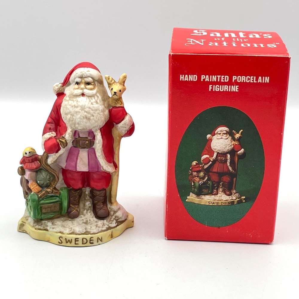 1991 Santa's of the Nations Sweden Jultomte Figurine RSVP #8905 w/ Box